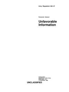 unfavorable information army.